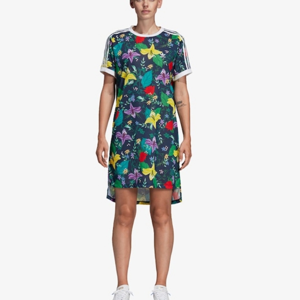 Adidas floral oversized dress